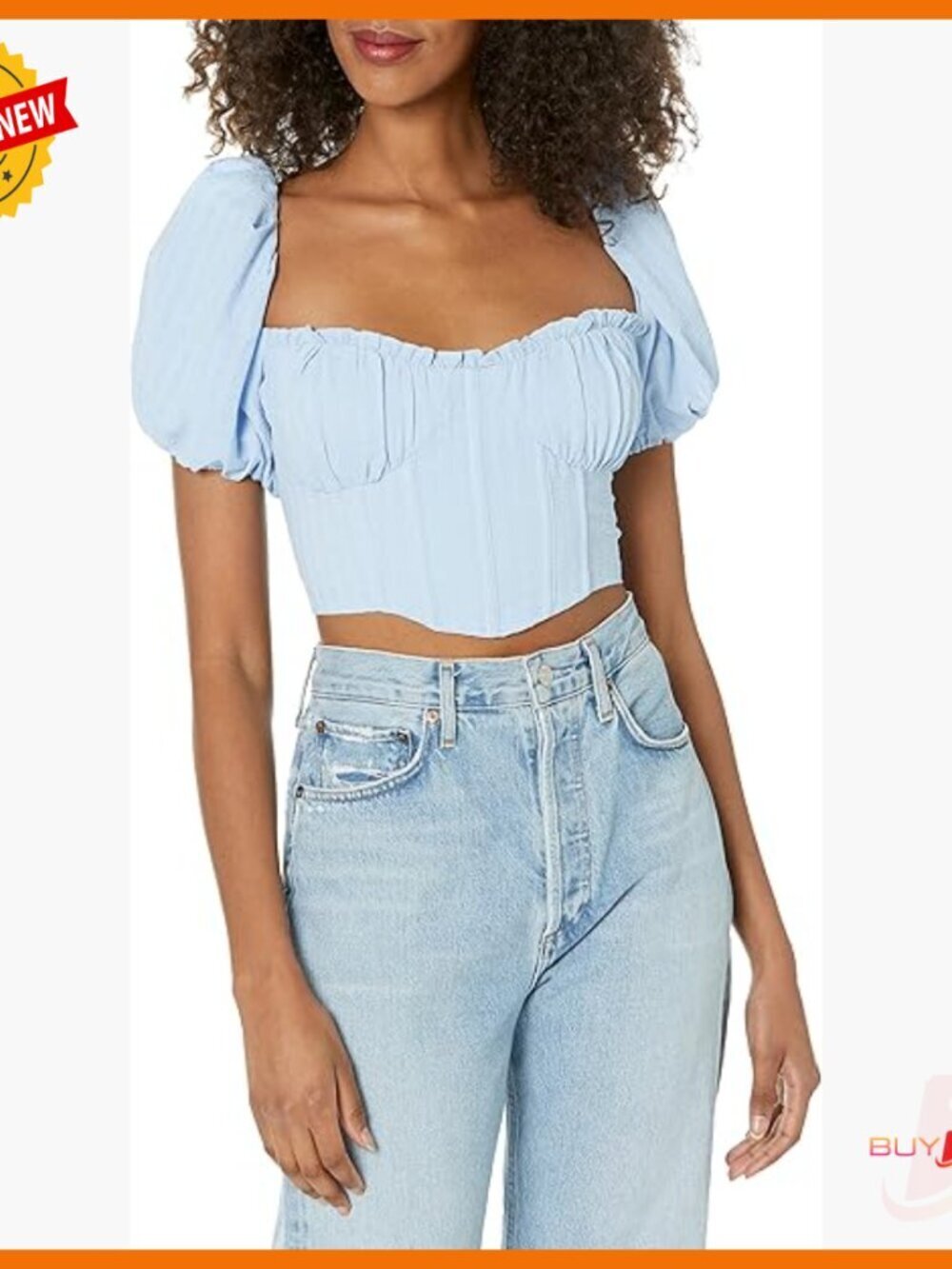 Short Sleeve Blouse Regular Fit Cotton Polyester Pull On Sweetheart Neck
